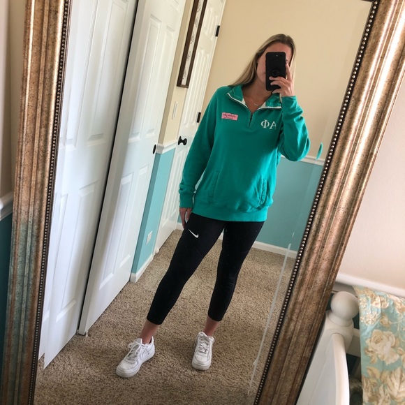 Sweaters - Alpha Phi Quarter Zip